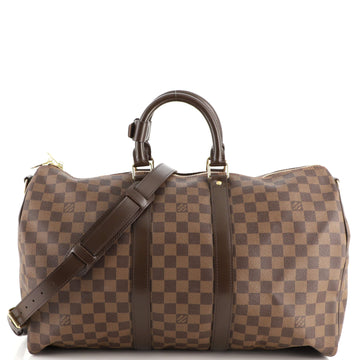 Louis Vuitton Keepall Bandouliere Bag Damier 45