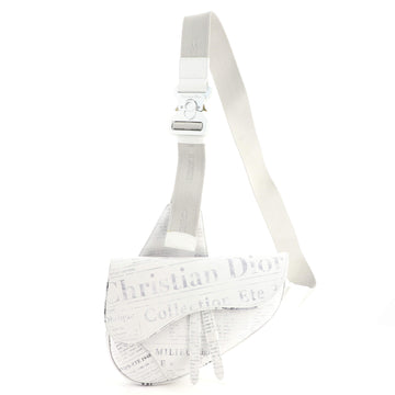 Christian Dior Daniel Arsham Saddle Crossbody Bag Printed Leather