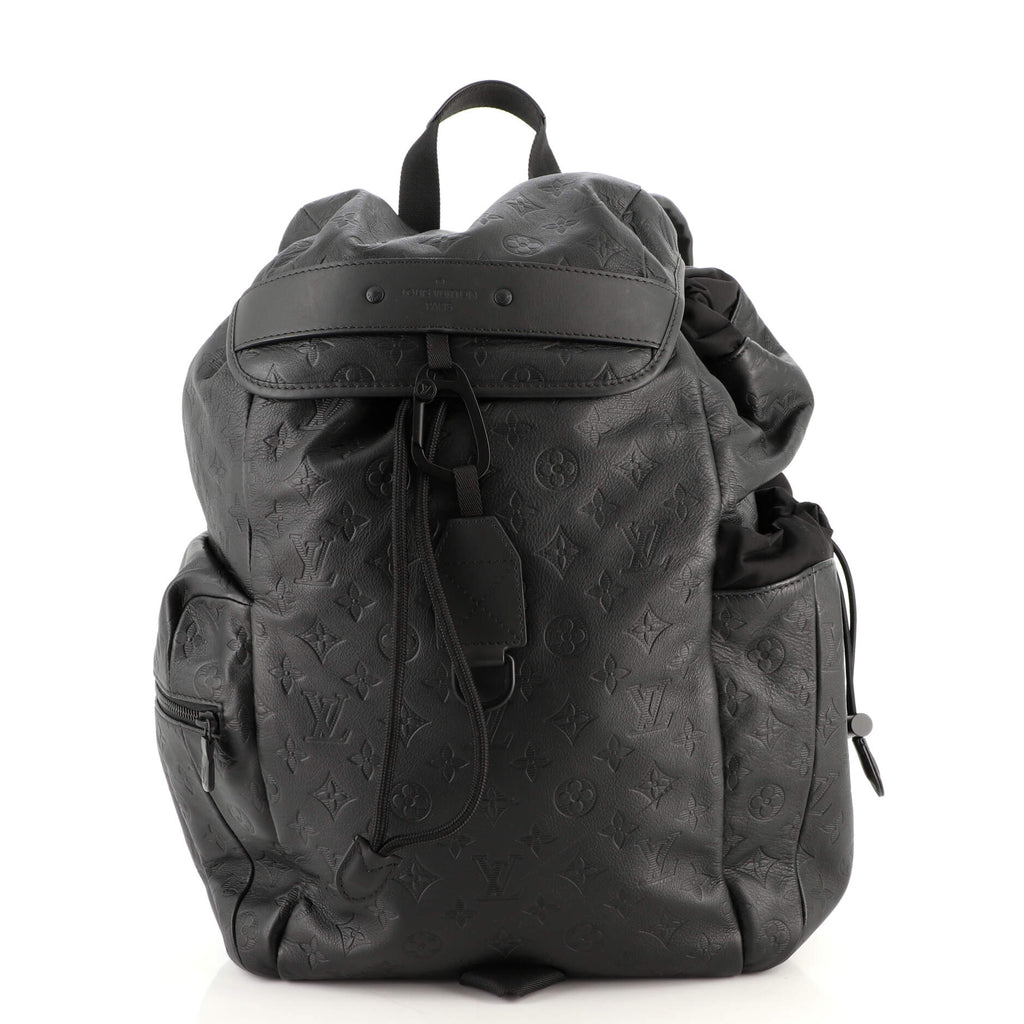 Louis Vuitton Discovery Backpack Monogram Shadow Leather Black