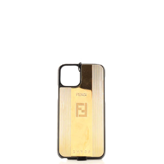 Fendi Chaos Phone Case Leather and Metal
