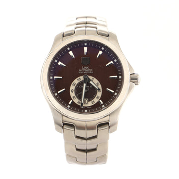 Tag Heuer Tiger Woods Link Calibre 6 Automatic Watch Stainless Steel 39