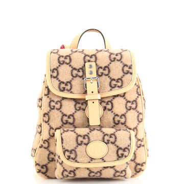Gucci Children's Pocket Flap Backpack GG Wool