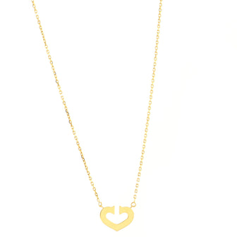 Cartier C Heart de Cartier Pendant Necklace 18K Yellow Gold