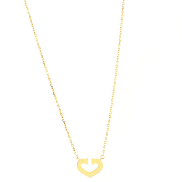 Cartier C Heart de Cartier Pendant Necklace 18K Yellow Gold