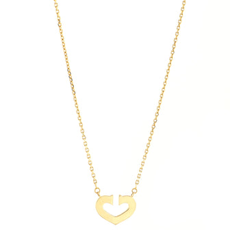 Cartier C Heart de Cartier Pendant Necklace 18K Yellow Gold