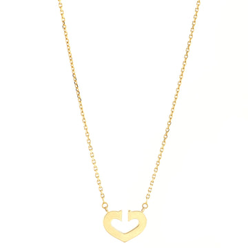 Cartier C Heart de Cartier Pendant Necklace 18K Yellow Gold