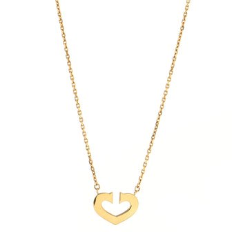 Cartier C Heart de Cartier Pendant Necklace 18K Yellow Gold
