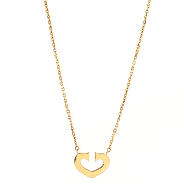 Cartier C Heart de Cartier Pendant Necklace 18K Yellow Gold