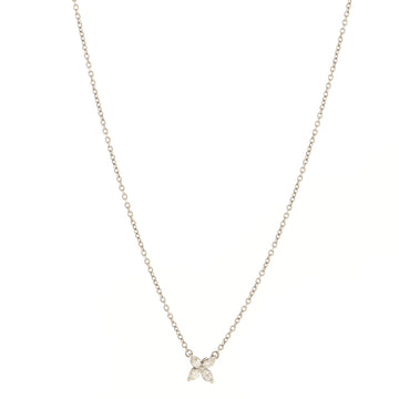 Tiffany & Co. Victoria Pendant Necklace Platinum and Diamonds Mini