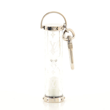 Louis Vuitton Hour Glass Bag Charm and Key Holder Metal and Monogram Glass
