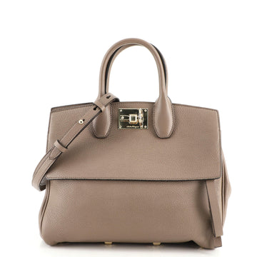 Salvatore Ferragamo Studio Satchel Leather Small