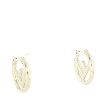 Fendi F is Fendi Hoop Earrings Metal Small