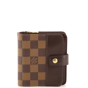 Louis Vuitton Bifold Zip Wallet Damier Compact