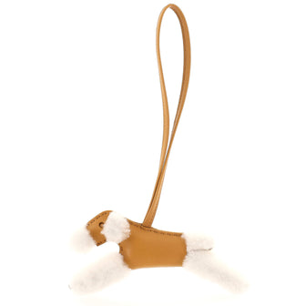 Hermes Budy Bag Charm Shearling and Leather