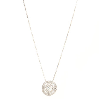 Cartier Galanterie Pendant Necklace 18K White Gold and Diamonds with RBC Diamond D/VS1 0.30CT