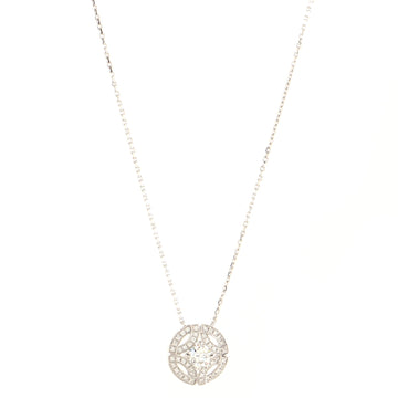 Cartier Galanterie Pendant Necklace 18K White Gold and Diamonds with RBC Diamond D/VS1 0.30CT