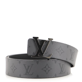 Louis Vuitton LV Initiales Reversible Belt Monogram Eclipse Canvas Wide