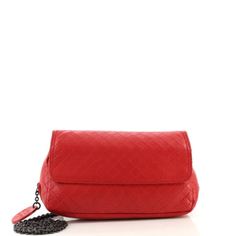 Bottega Veneta Expandable Chain Crossbody Bag Intrecciomirage Leather Small