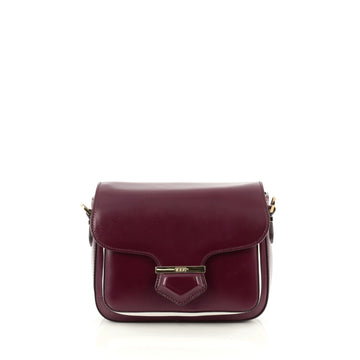 Tod's Military Satchel Leather Mini purple