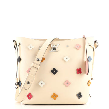 Louis Vuitton Lockme Bucket Bag Flower Embellished Leather
