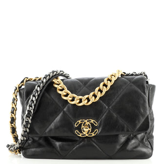 Chanel 19 Flap Bag Quilted Lambskin Large