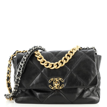 Chanel 19 Flap Bag Quilted Lambskin Large