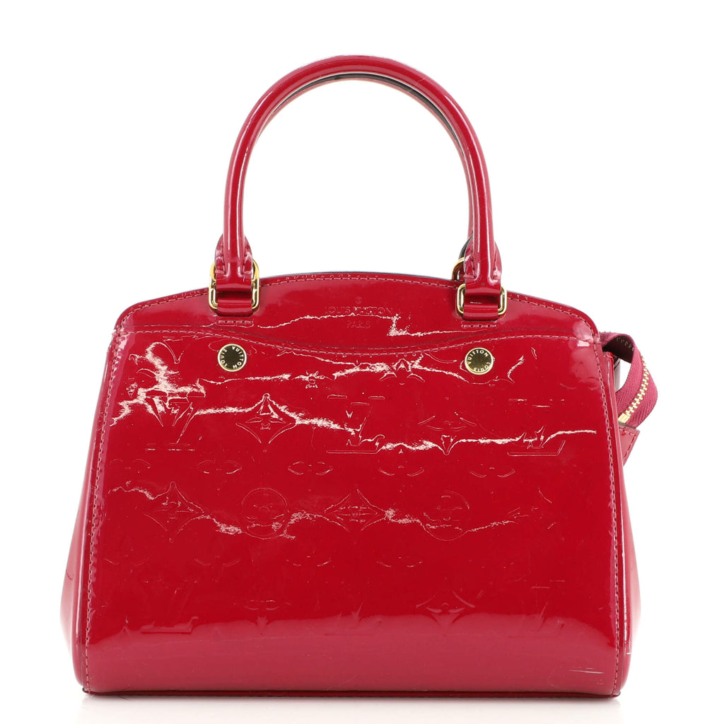 Louis Vuitton Brea NM Handbag Monogram Vernis PM Red 1671557