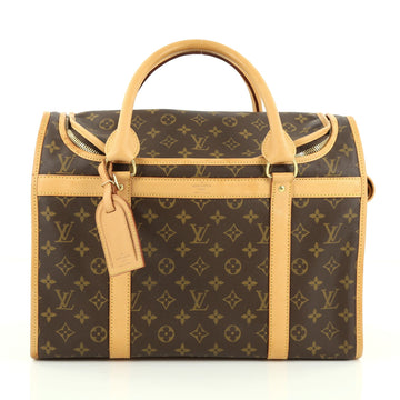 Louis Vuitton Dog Carrier Monogram Canvas 40 Brown