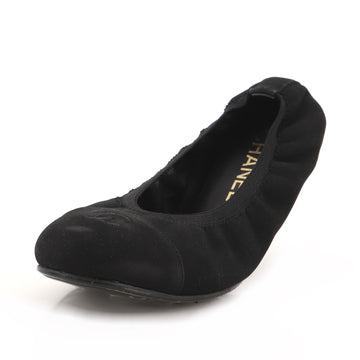 Chanel Women's CC Elastic Ballet Flats Leather