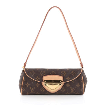 Louis Vuitton Beverly Clutch Monogram Canvas brown