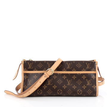 Louis Vuitton Popincourt Shoulder Bag Monogram Canvas Long brown