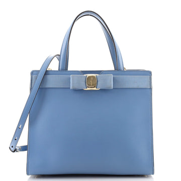 Salvatore Ferragamo Vara Bow Top Handle Convertible Tote Leather Medium