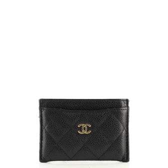 Chanel Classic Card Holder Quilted Caviar