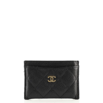 Chanel Classic Card Holder Quilted Caviar