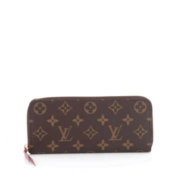 Louis Vuitton Clemence Wallet Monogram Canvas brown