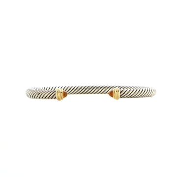 David Yurman Cable Classic Bracelet Sterling Silver with 14K Yellow Gold and Citrine 5mm