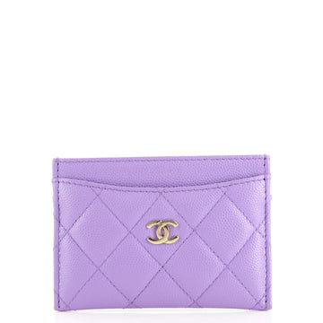 Chanel Classic Card Holder Quilted Caviar