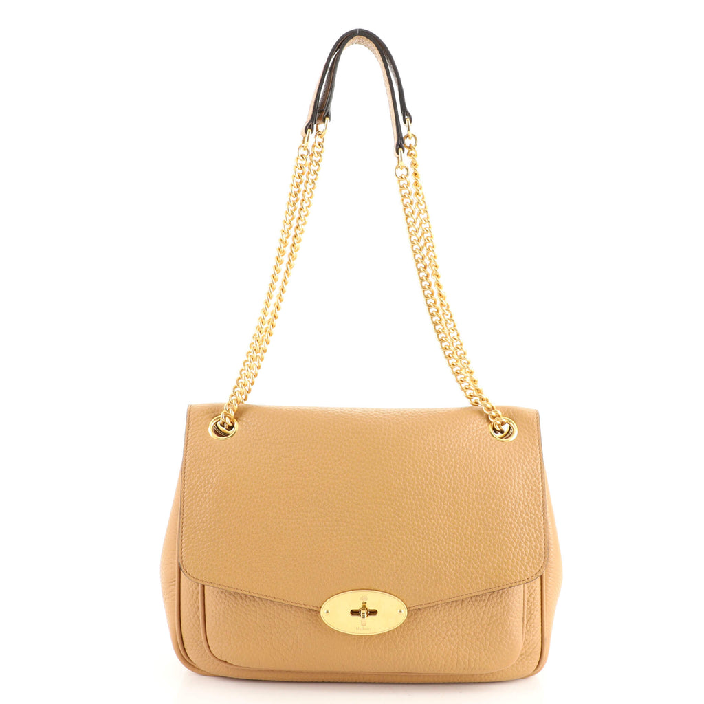 Mulberry Darley Shoulder Bag Leather Small Brown 1674282