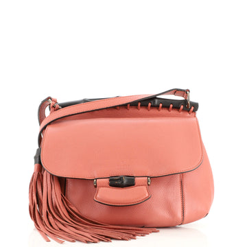 Gucci Nouveau Fringe Crossbody Bag Leather Medium