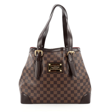 Louis Vuitton Hampstead Handbag Damier MM brown