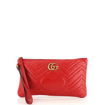 Gucci GG Marmont Pouch Matelasse Leather
