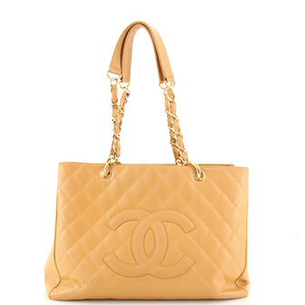 Chanel Grand Shopping Tote Quilted Caviar