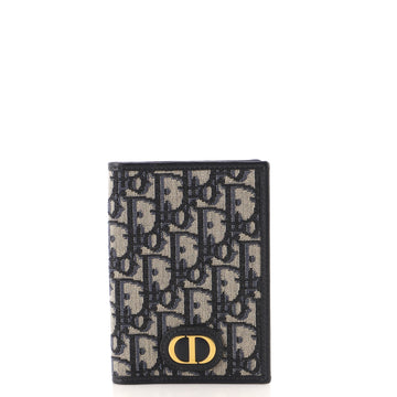 Christian Dior 30 Montaigne Passport Holder Oblique Canvas