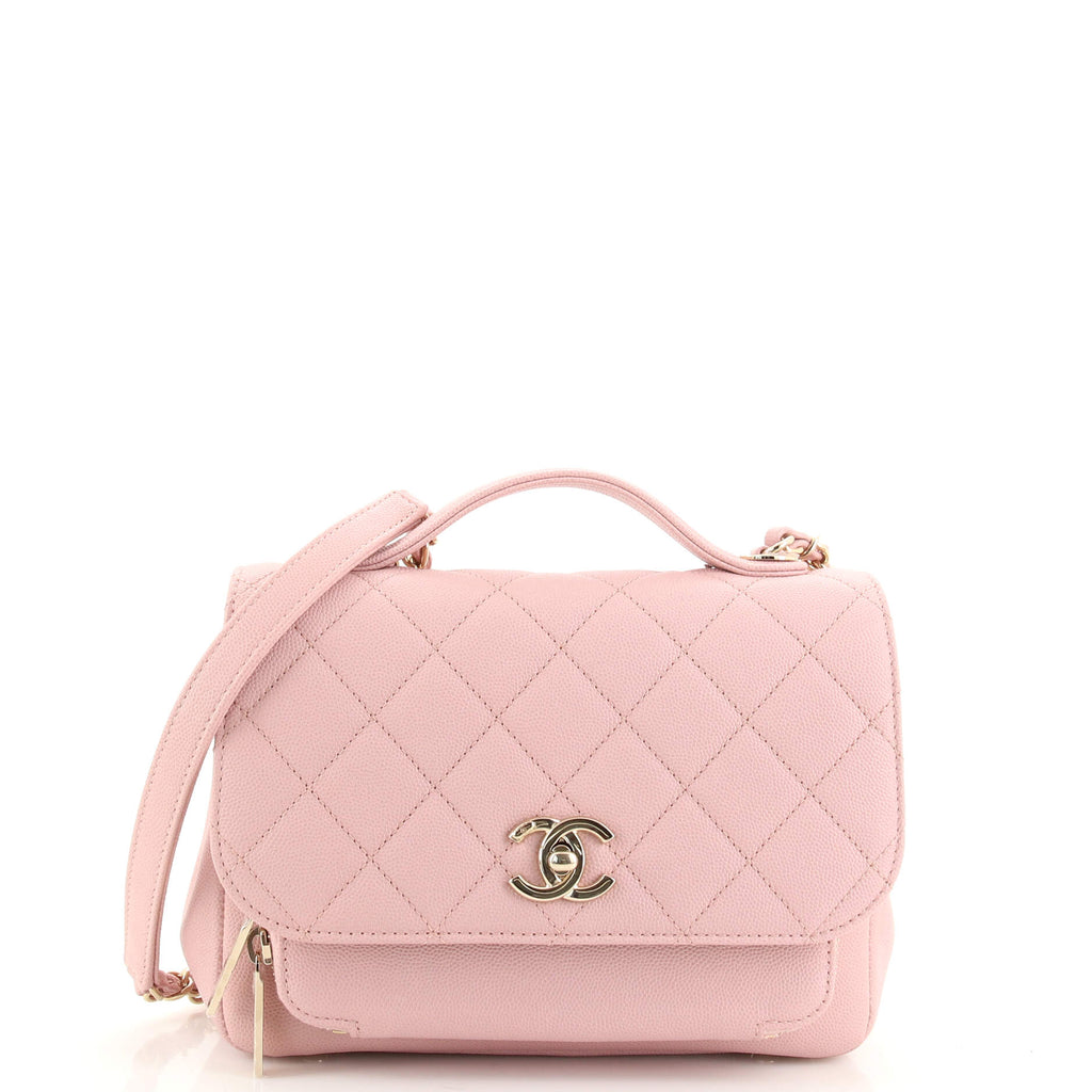 CHANEL Caviar Quilted Small Business Affinity Flap Light Pink 1289360