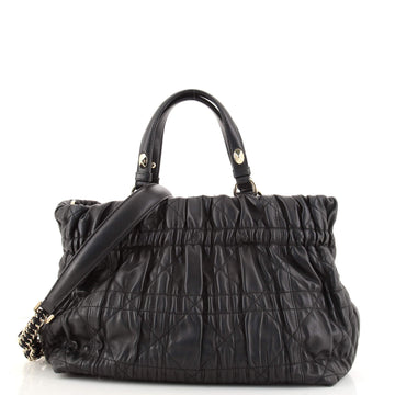 Christian Dior Delices Tote Cannage Quilt Leather Medium