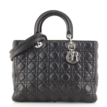 Christian Dior Lady Dior Bag Cannage Quilt Lambskin Large