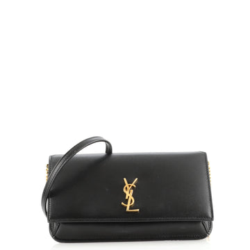 Saint Laurent Classic Monogram Phone Holder Shoulder Bag Leather