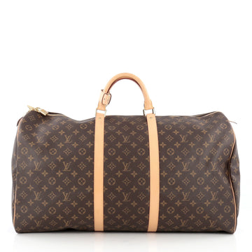 Louis Vuitton Keepall Bag Monogram Canvas 60 brown