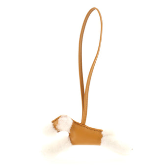 Hermes Budy Bag Charm Shearling and Leather