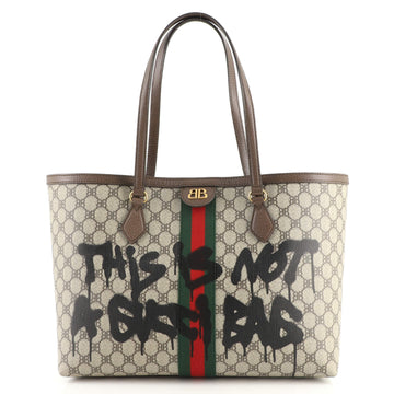 Balenciaga x Gucci The Hacker Project Tote Graffiti BB Coated Canvas Medium